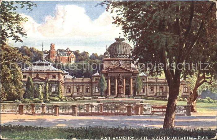 Bad Homburg Kaiser Wilhelm Bad Wiedemanns Kuenstlerkarte Wiro No 2127 A