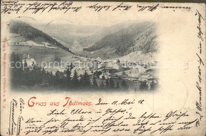 Todtmoos Schwarzwald BW Panorama Schwarzwald Deutsche Reichspost