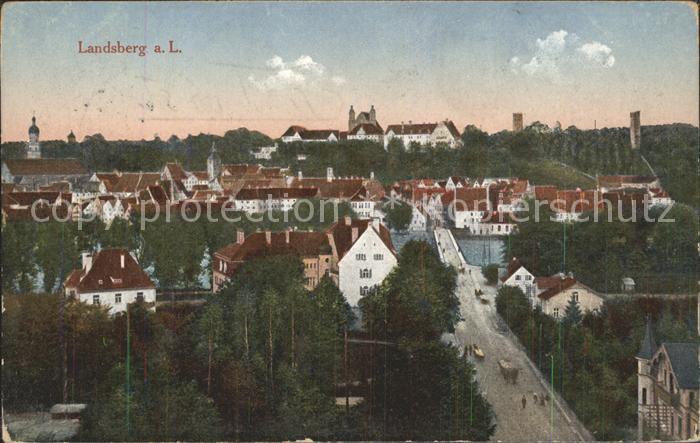 Landsberg Lech Blick ueber die Stadt