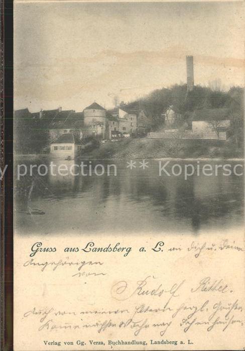 Landsberg Lech Partie am Lech Altstadt Jungfernsprung