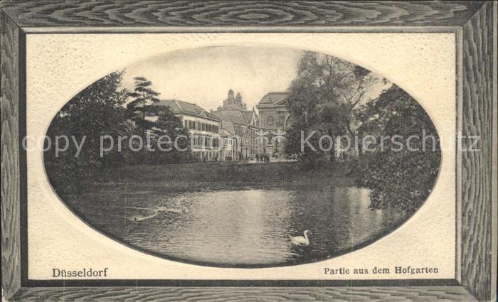 DuessELDORF  CITY Partie aus dem Hofgarten Bilderrahmen