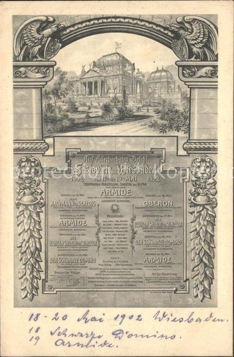 Wiesbaden Festspielhaus Oper Armide Eroeffnungsvorstellung