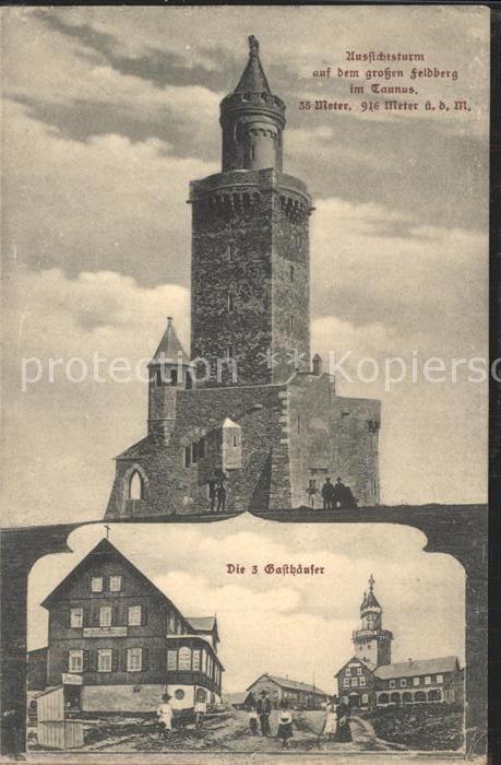 Grosser Feldberg Taunus Aussichtsturm Gasthaeuser
