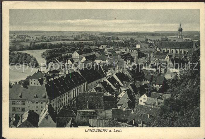 Landsberg Lech Blick ueber die Altstadt