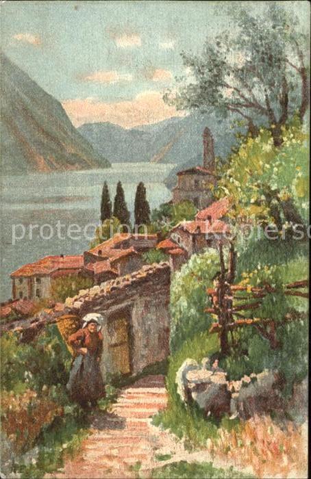 Albogasio Lago di Lugano Kuenstlerkarte