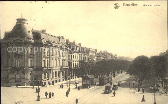 Bruxelles Bruessel Avenue Louise Tram