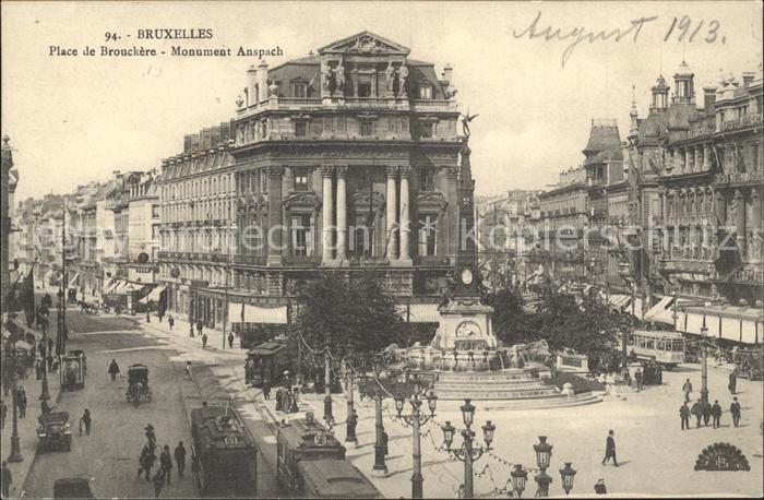 Bruxelles Bruessel Place de Brouckere Monument Anspach