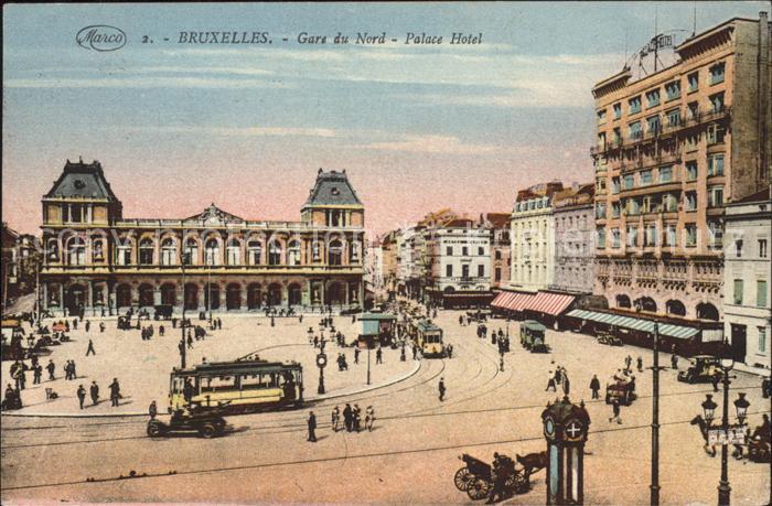 Bruxelles Bruessel Gare du Nord Palace Hotel Tram