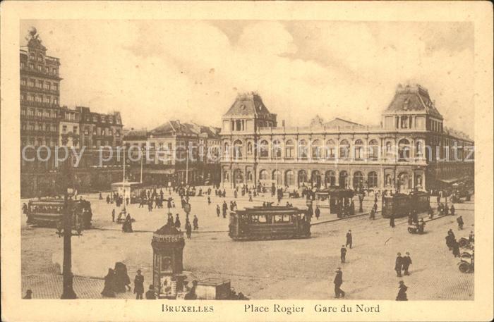 Bruxelles Bruessel Place Rogier Gare du Nord Tram