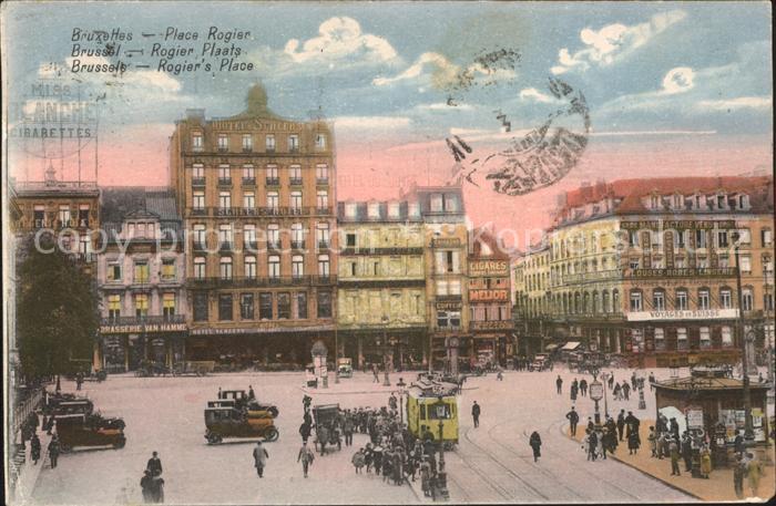 Bruxelles Bruessel Place Rogier Tram