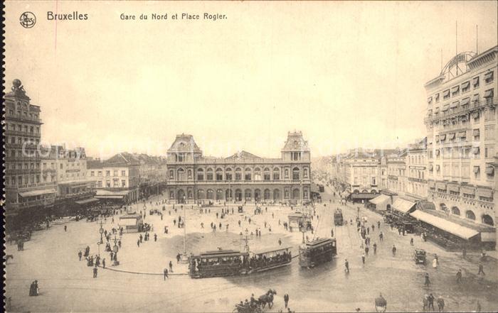 Bruxelles Bruessel Place Rogier Gare du Nord Tram