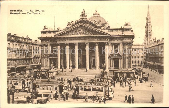 Bruxelles Bruessel La Bourse Tram