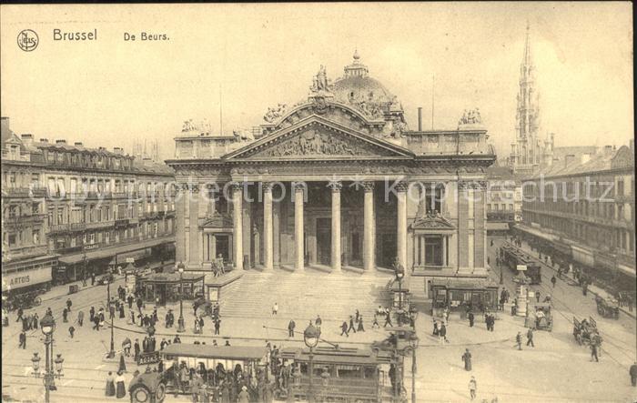 Bruxelles Bruessel De Beurs La Bourse Tram