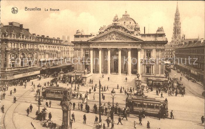 Bruxelles Bruessel La Bourse Tram