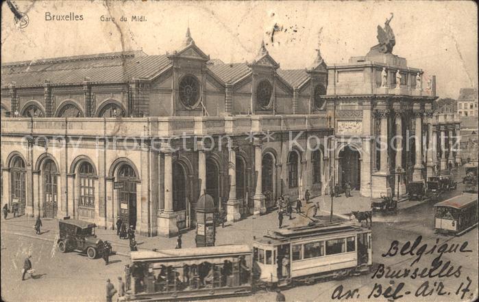Bruxelles Bruessel Gare du Midi Tram Bahnhof