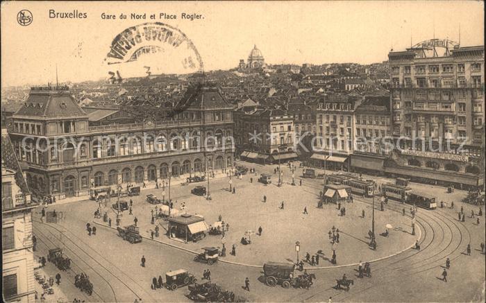 Bruxelles Bruessel Gare du Nord et Place Rogier