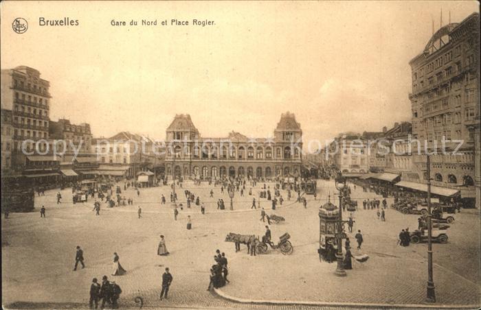 Bruxelles Bruessel Gare du Nord et Place Rogier
