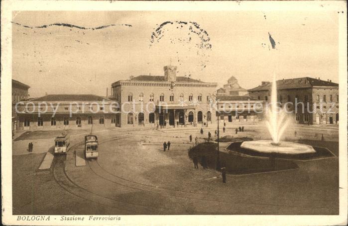 Bologna Stazione Ferroviaria Bahnhof Fontäne