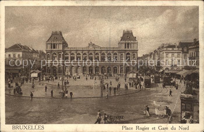 Bruxelles Bruessel Place Rogier et Gare du Nord