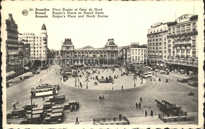 Bruxelles Bruessel Gare du Nord et Place Rogier