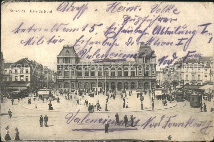 Bruxelles Bruessel Gare du Nord et Place Rogier