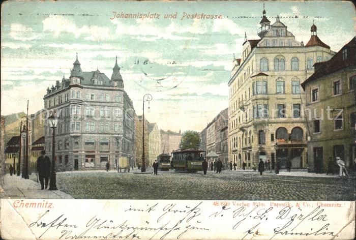 CHEMNITZ Sachsen Johannisplatz Poststrasse