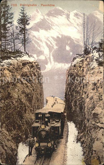 Bruenig BE Bruenigbahn Passhoehe
