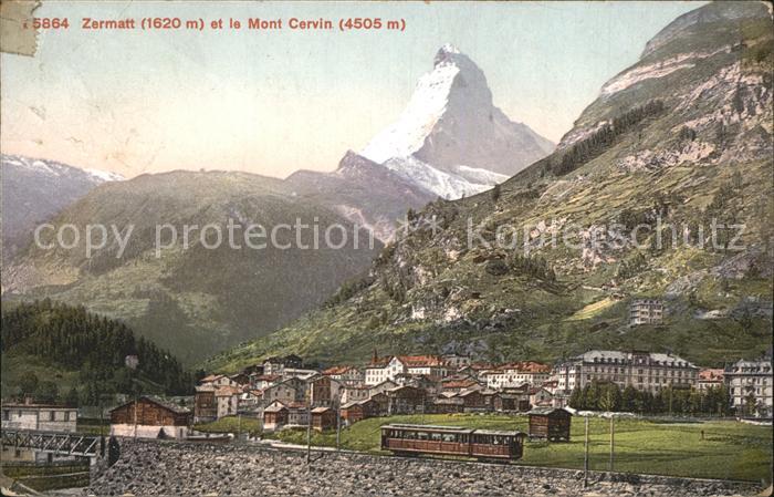 Zermatt VS Mont Cervin Matterhorn
