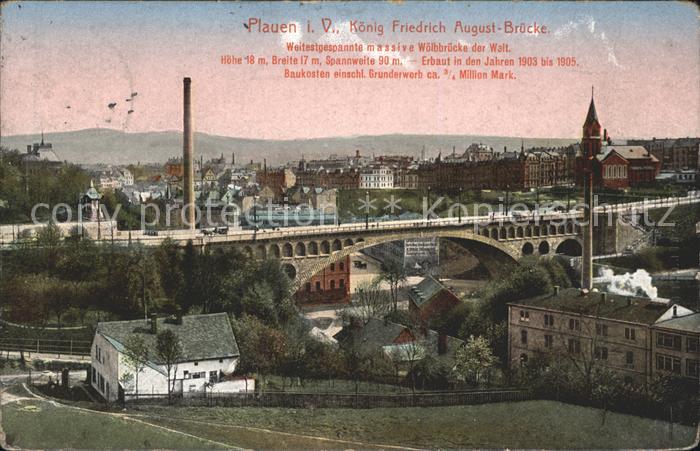 Plauen Vogtland Koenig Friedrich August Bruecke