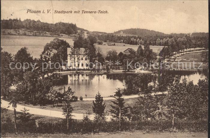 Plauen Vogtland Stadtpark Tennera Teich