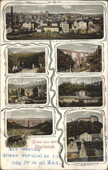 Plauen Vogtland Triebtal Elsterthalbruecke Rentzschmuehle