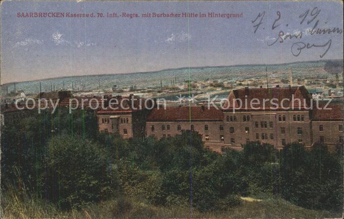 SAARBRueCKEN Saarland Kaserne Inft Regts Burbacher Huette Hintergrund