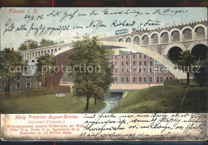 Plauen Vogtland Koenig Friedrich August Bruecke