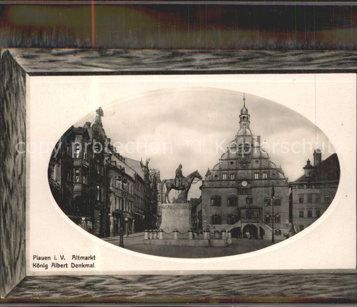 Plauen Vogtland Altmarkt Koenig Albert Denkmal