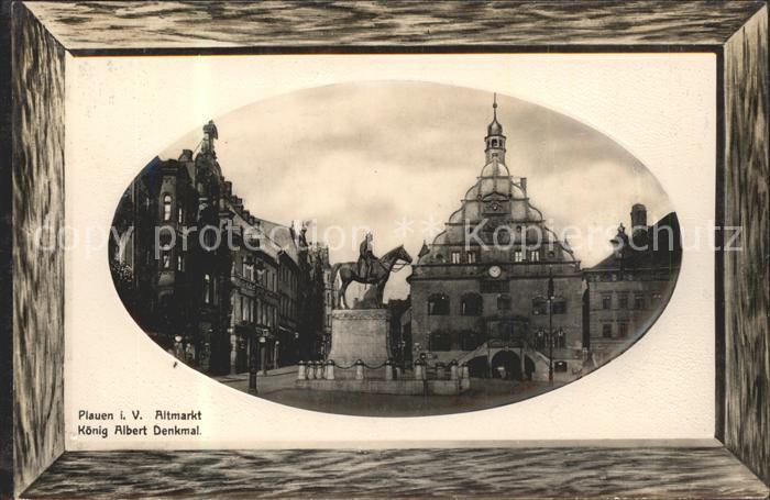 Plauen Vogtland Altmarkt Koenig Albert Denkmal