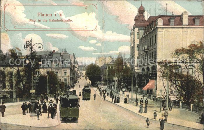 Plauen Vogtland Bahnhofstrasse Strassenbahn