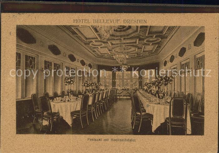 DRESDEN Elbe Hotel Belvedere Festsaal mit Hochzeitstafel