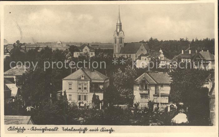 Koenigswald Klotzsche Totalansicht mit Kirche