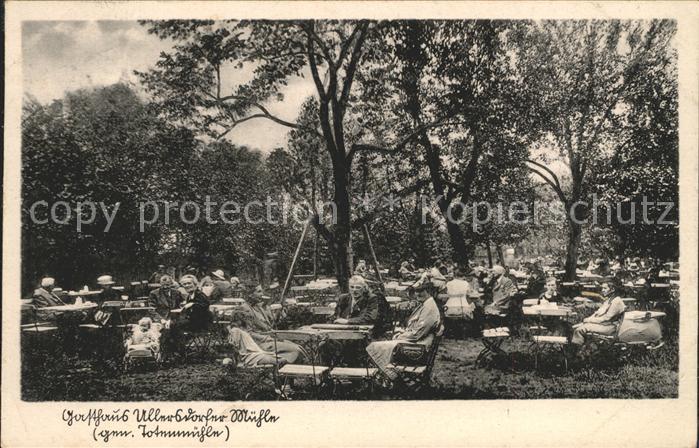 Ullersdorf Dresden Ullersdorfer Muehle Gasthaus gen. Totenmuehle Gartenrestauran