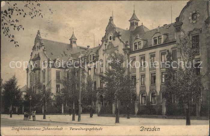 DRESDEN Elbe Stadtkrankenhaus Johannstadt