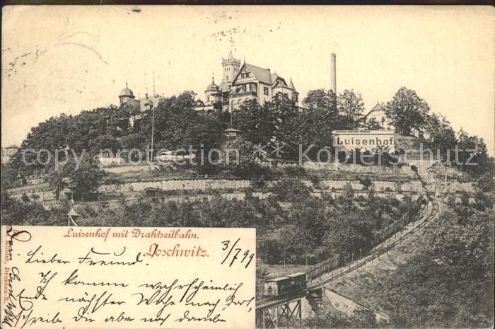 Loschwitz Luisenhof mit Drahtseilbahn