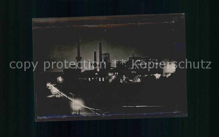 Oberhausen Zeche im Nachtbetrieb