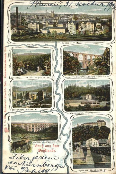 Plauen Vogtland Sehenswuerdigkeiten des Vogtlandes