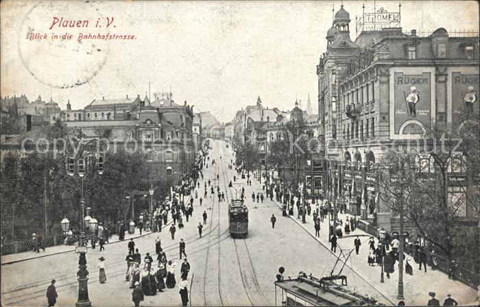 Plauen Vogtland Bahnhofstrasse Strassenbahn