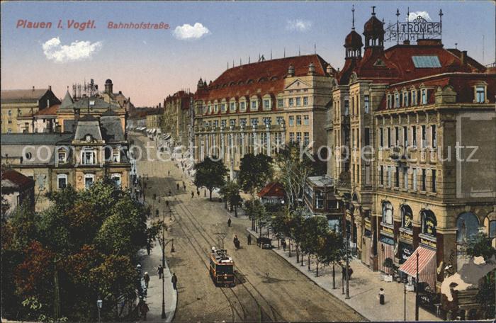 Plauen Vogtland Bahnhofstrasse Strassenbahn