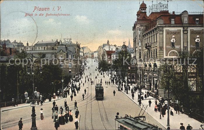 Plauen Vogtland Bahnhofstrasse Strassenbahn