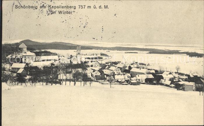 Schoenberg Bad Brambach am Kapellenberg Winterpanorama