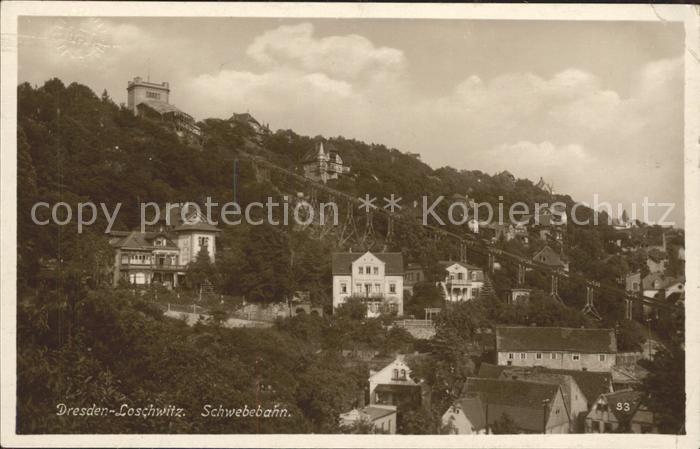 Loschwitz Teilansicht mit Schwebebahn