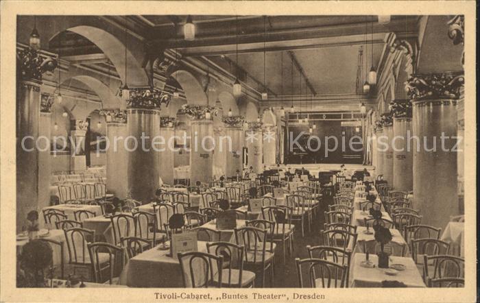 DRESDEN Elbe Tivoli Palast Cabaret Buntes Theater