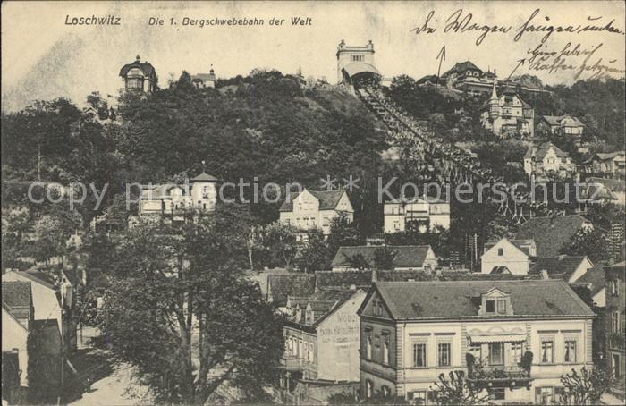 Loschwitz Erste Bergschwebebahn der Welt